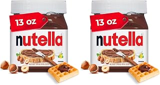 Creamy Chocolate Hazelnut Spread with Cocoa by Nutella – 13 Ounce (Pack of 2), Brown, Pack of 2, Model 10009800893710