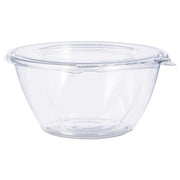 32 oz SafeSeal Tamper-Evident Clear PET Plastic Bowl with Hinged Flat Lid by DART – 32 oz. Bowl with Hinged Flat Lid, 32.0 fluid_ounces, Polyethylene Terephthalate (PET), Clear