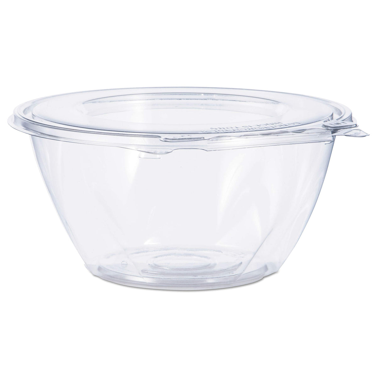 32 oz SafeSeal Tamper-Evident Clear PET Plastic Bowl with Hinged Flat Lid by DART – 32 oz. Bowl with Hinged Flat Lid, 32.0 fluid_ounces, Polyethylene Terephthalate (PET), Clear