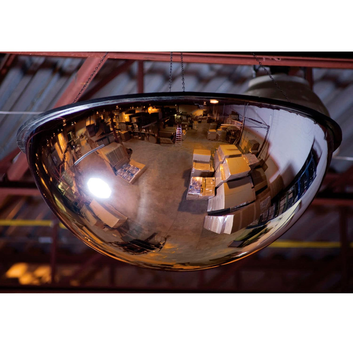 Panoramic Dome Mirror - Full Dome - Acrylic - 48" by Relius Solutions – 48"L x 48"W, Acrylic, Model D4800*