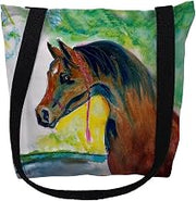 Betsy Drake Prize Horse Medium Tote Bag 16x16