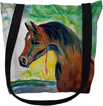 Betsy Drake Prize Horse Medium Tote Bag 16x16