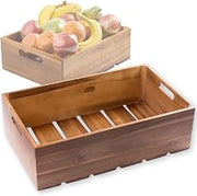 Tablecraft Serving & Display Crate Acacia 20.75 x 12.75 x 6.25"