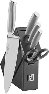 HENCKELS Modernist 6-Pc Knife Set, Razor-Sharp, German Engineered, Black | Informed by 100+ Years of Mastery. Dishwasher safe, Ideal for Everyday Meal Prep.