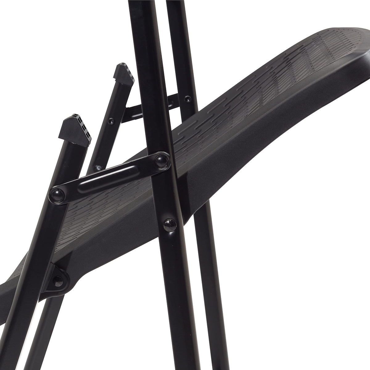 NPS Airflex Series Premium Polypropylene Folding Chair by National Public Seating – Alloy Steel, Black, Model 1410