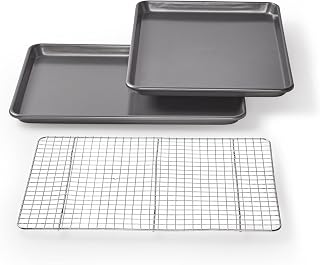 Chicago Metallic Jelly Roll Pan Set with Cooling Rack