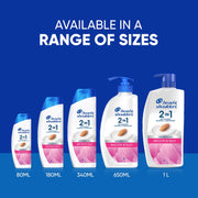 Smooth and Silky 2-in-1 Anti Dandruff Shampoo + Conditioner (180ml) by Head & Shoulders – 1 Count (Pack of 1), Model 82272336