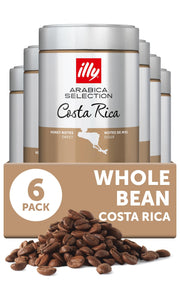 illy Costa Rica Single Origin Medium Roast / 8.8 Ounce (Pack of 6) / Whole Bean Coffee
