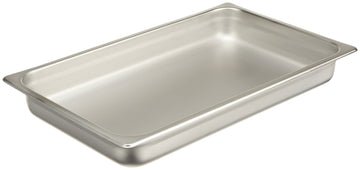 Browne Full-Size 9 quart Harmony Food Pan by Browne Foodservice – rectangular, Stainless Steel, Silver, Model 575175-1