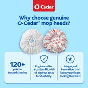 O-Cedar White / Deep Clean Refill / 1-Pack - Deep Clean Replacement Mop Heads