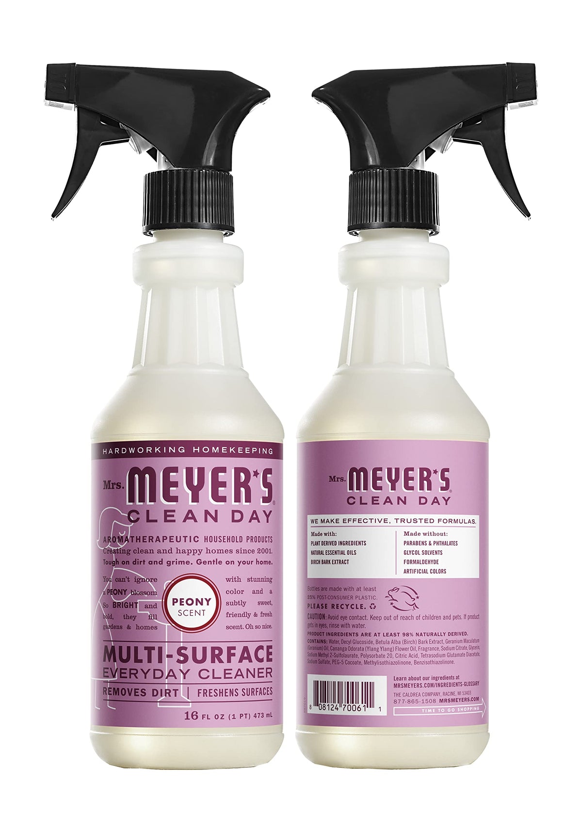 Mrs. MEYER'S Peony / 3 Count (Pack of 1) / 1 All-Purpose Cleaners