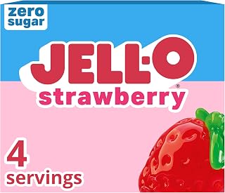 Jell-O Gelatin Dessert Mix, Strawberry, 0.3 oz Box