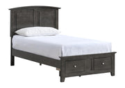 Hammond Twin Bed Gray by Glory Furniture – Twin, Wood, Grey, Model G5405B-TSB