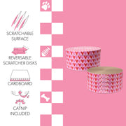 THE LICKER STORE Pink/Red / 12" / Modern;Mid-Century;Classic;Transitional;Traditional;Cottage;Casual Scratching Pads