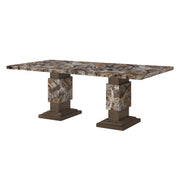 D12 Brown Dining Table by Global Furniture USA – Engineered Wood, Brown, Model AMZ-D12DT-BRWN