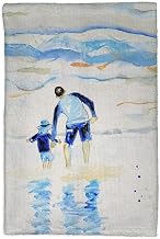 Betsydrake KT897 16 x 25 in. Facing The Waves Kitchen Towel