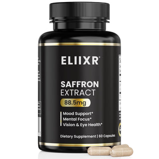 Saffron Extract 88.5mg by Eliixr – 60 Count (Pack of 1)