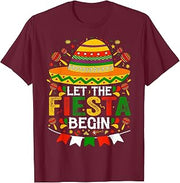 Let The Fiesta Begin Funny Cinco De Mayo Mexican Party T-Shirt