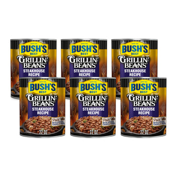 Bush’s Best Grillin’ Beans by Bush's Best – 22 Ounce (Pack of 6), Pack of 6