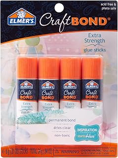 Elmer's CraftBond Extra Strength Glue Sticks, 6 Grams, 4 Count