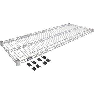 Stainless Steel Wire Shelf by Nexel – 1, Alloy Steel, Stainless Steel, Model S3648S
