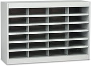 Safco Products 9254GR E-Z Stor Steel Project Organizer, 12 Compartment, Gray