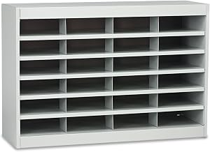 Safco Products 9254GR E-Z Stor Steel Project Organizer, 12 Compartment, Gray