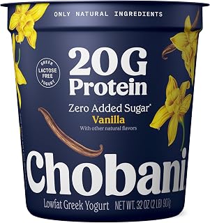 Chobani 20g Protein Lowfat Greek Yogurt Vanilla 32oz