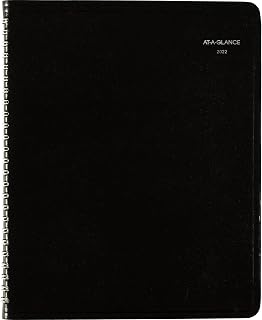 2022 Weekly Planner by AT-A-GLANCE, 7" x 8-3/4", Medium, Column-Style, DayMinder, Black (G59000)
