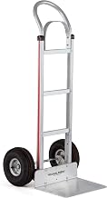 Magliner HMK112K14 Aluminum Hand Truck, Horizontal Loop Handle, 16" x 12" Extruded Aluminum Nose Plate, 500 lb Capacity