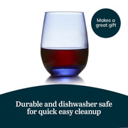 Libbey Classic Blue 6 (15.25 oz) / 15.3 Ounces / Modern Wine Glasses