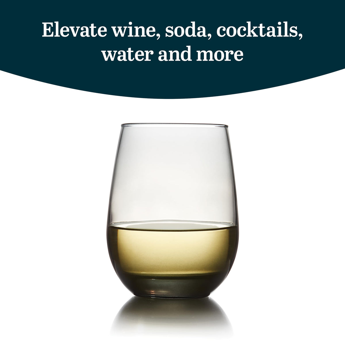 Libbey Moonstone Grey 12 / 12 Count (15.25 oz each) / Classic Wine Glasses
