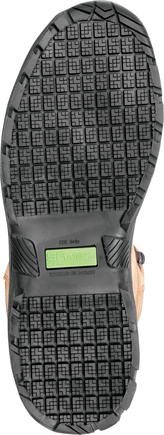 Mens 6 Brown Estes MaxTRAX Composite Toe WP by SR Max – 11, Leather, Brown