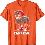 Emo Emu Bird Emocore Punk Goth Gothic T-Shirt