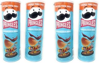 Pringles Potato Chips - 4 cans (Hawaiian BBQ 5.5oz)
