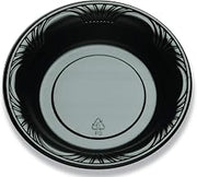 D and W Fine Pack Black Plastic Fine Bowl, 16 Ounce - 500 per case.500