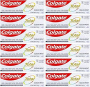 Colgate Total Toothpaste, Clean Mint, Travel Size 0.88 oz (24.9g) Pack of 12