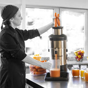 Ultra Automatic Juicer with Pulp Ejection - 120V by Robot Coupe – 6.5 Liter, 6.5 liters, Stainless, Grey, Model J80