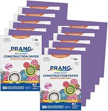 Prang Construction Paper, Violet, 9" x 12", 50 Sheets Per Pack, 10 Packs