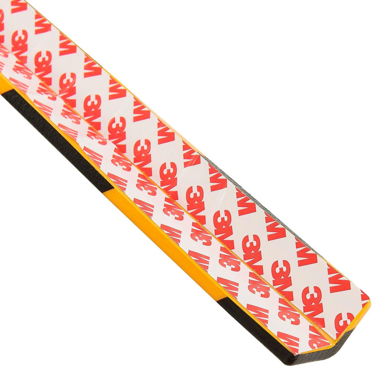 90-Degree Flat Shelf Bumper Guard by Global Industrial – Polyurethane Foam, Black/Yellow, Model PCP10013