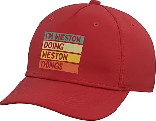 I'm Weston Doing Weston Things Funny Personalized Quote Adjustable Baseball Hat