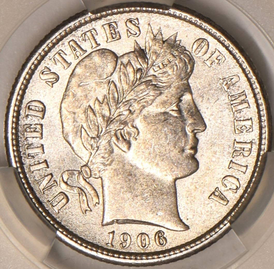 1906 Barber Dime CAC MS by Generic – Silver