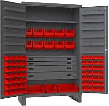 Durham JCBDLP694RDR-1795 Bin Cabinet, 78" Overall Height, 48" Overall Width, Total Number of Bins 69