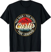 Curtis The Man The Myth The Legend Personalized Name T-Shirt