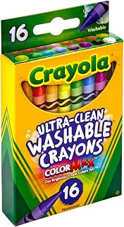 Crayola Ultra-Clean Washable Crayons (526916), 16 Colors