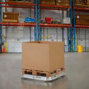 Aluminum Pallet Dolly with Tilt Rollers by Global Industrial – Aluminum, Silver, Model 800500