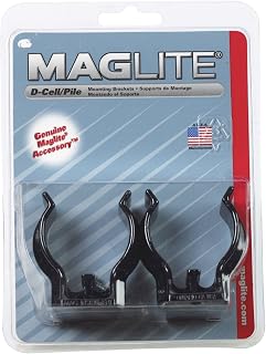 MagLite ASXD026 [d-cell] Flashlight Universal Mounting Brackets