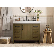 Elegant Kitchen and Bath 42" Single Bathroom Vanity in Chestnut Brown by Elegant Lighting – unspecified, Wood, Chestnut Brown, Model VF60642MCB