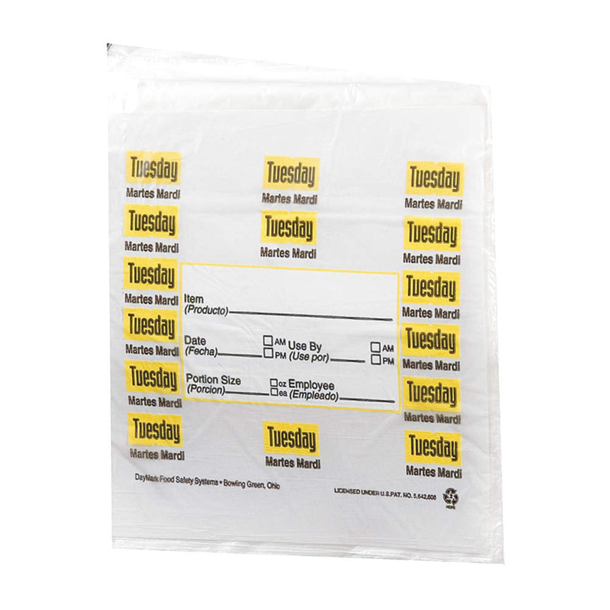 DayMark - -65 x 7 Saddlepack Tuesday Trilingual Portion Bag by DayMark Safety Systems – One Size, Multicolor, Model 112379