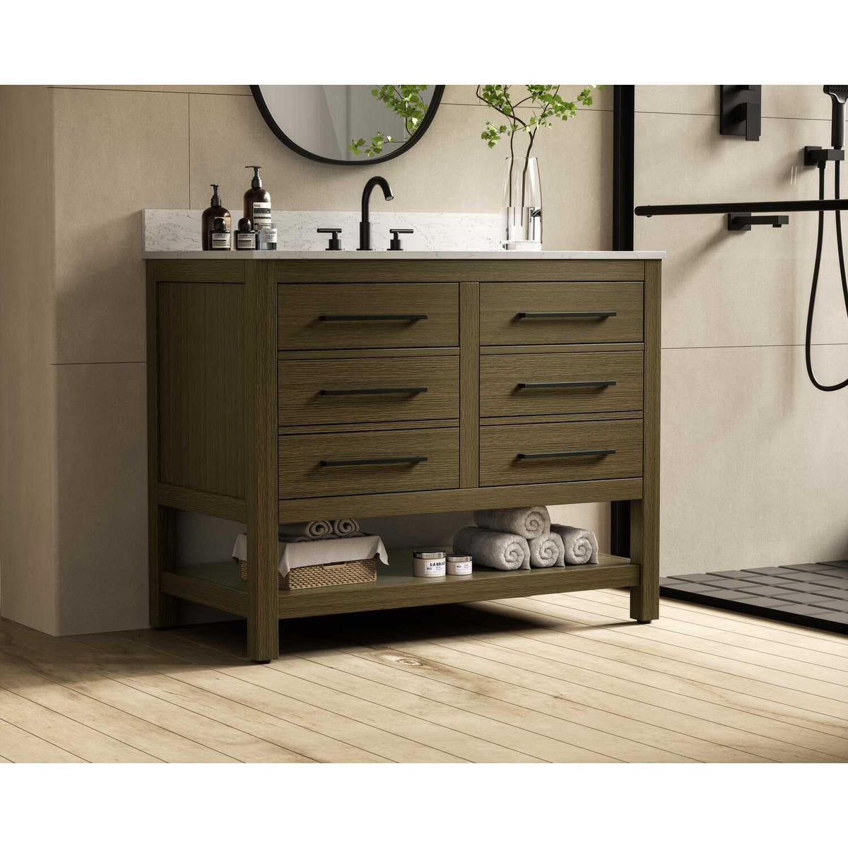 Bathroom Vanity Chestnut Brown by karson – Chestnut Brown